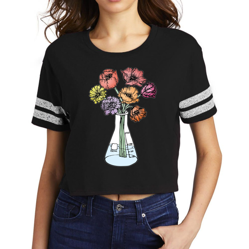 Erlenmeyer Bouquet Scorecard Crop Tee by cm-arts | Artistshot