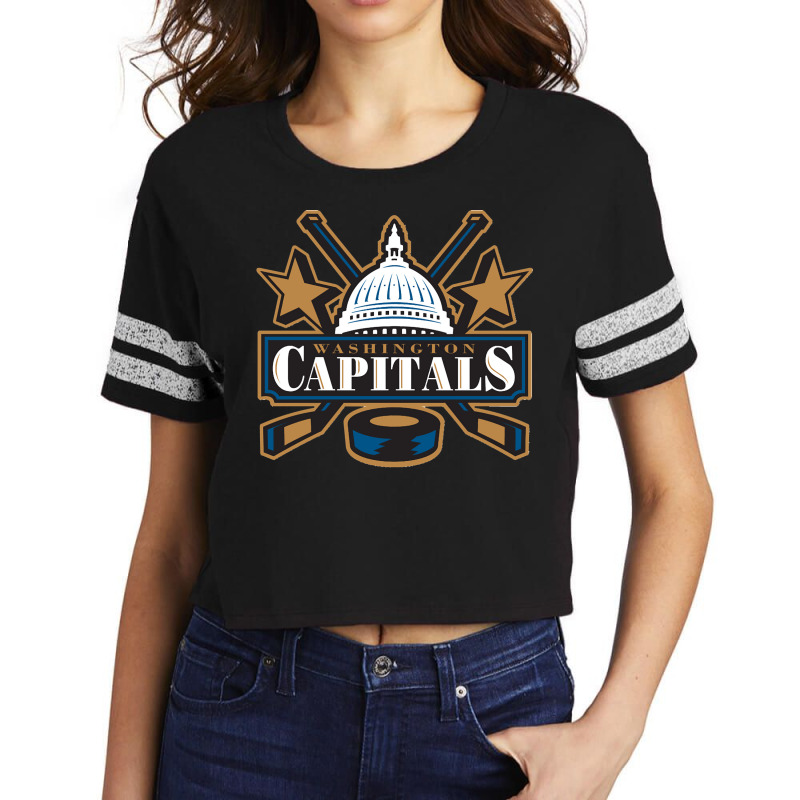 Capitals Washingtonvintage Scorecard Crop Tee by cm-arts | Artistshot