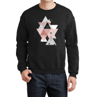 Geometric Compilation In Rose Gold And Blush Pink Crewneck Sweatshirt | Artistshot