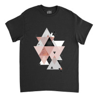 Geometric Compilation In Rose Gold And Blush Pink Classic T-shirt | Artistshot