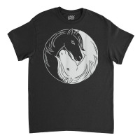 Horse Yang Yin Animal Chinese Horseshoe Meditation Classic T-shirt | Artistshot