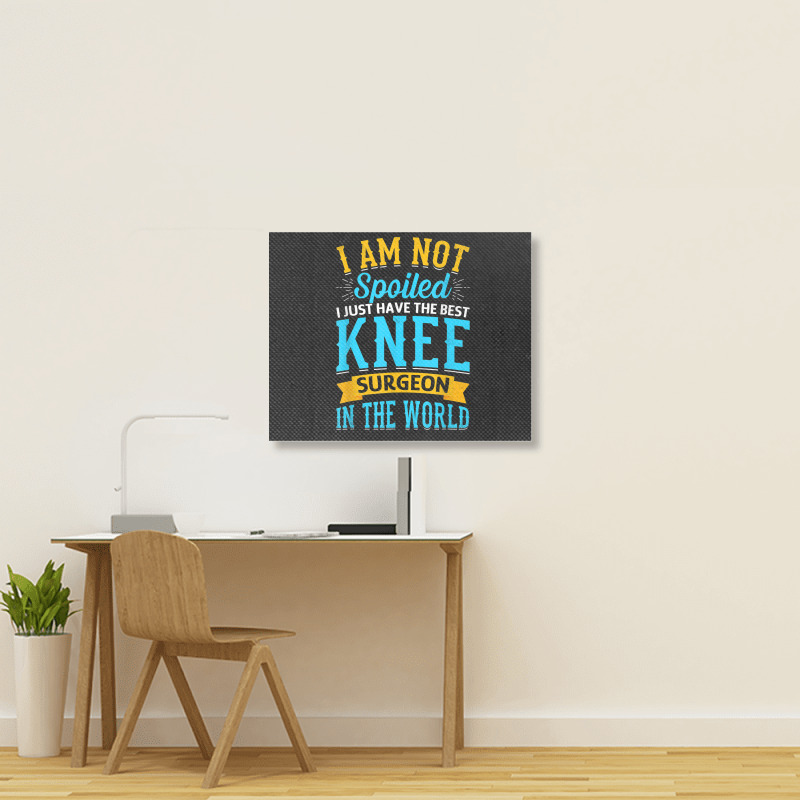 Knee Surgery Warrior   Knee Joint Replacement Surgeries Landscape Canvas Print | Artistshot