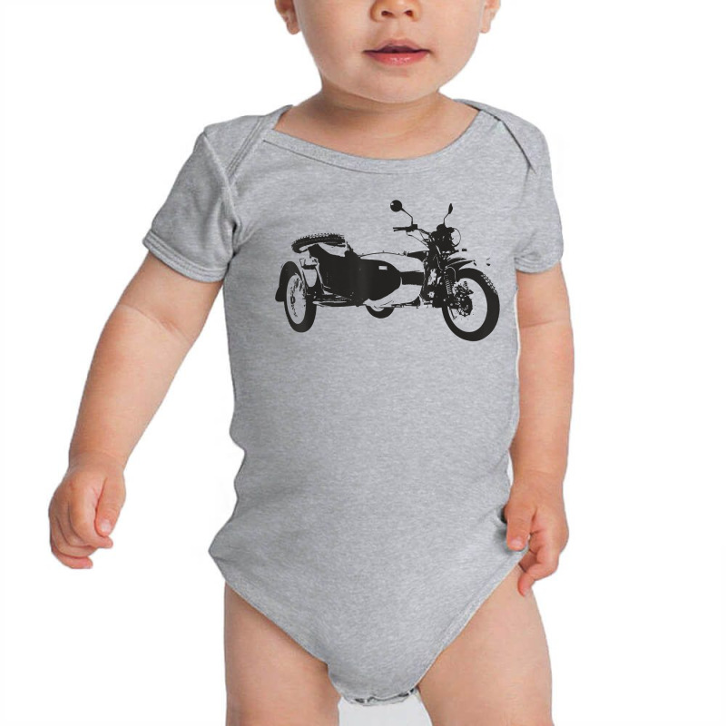 Sidecar Motorcycle  Vintage 3 Wheel Motorbike Tee T Shirt Baby Bodysuit by hudizhowav | Artistshot