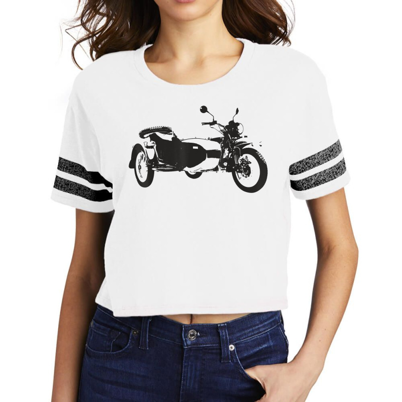 Sidecar Motorcycle  Vintage 3 Wheel Motorbike Tee T Shirt Scorecard Crop Tee by hudizhowav | Artistshot