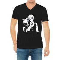 Order Mens Durarara Celty Sturluson Heiwajima Shizuo Short Sleeve T Sh V-neck Tee | Artistshot