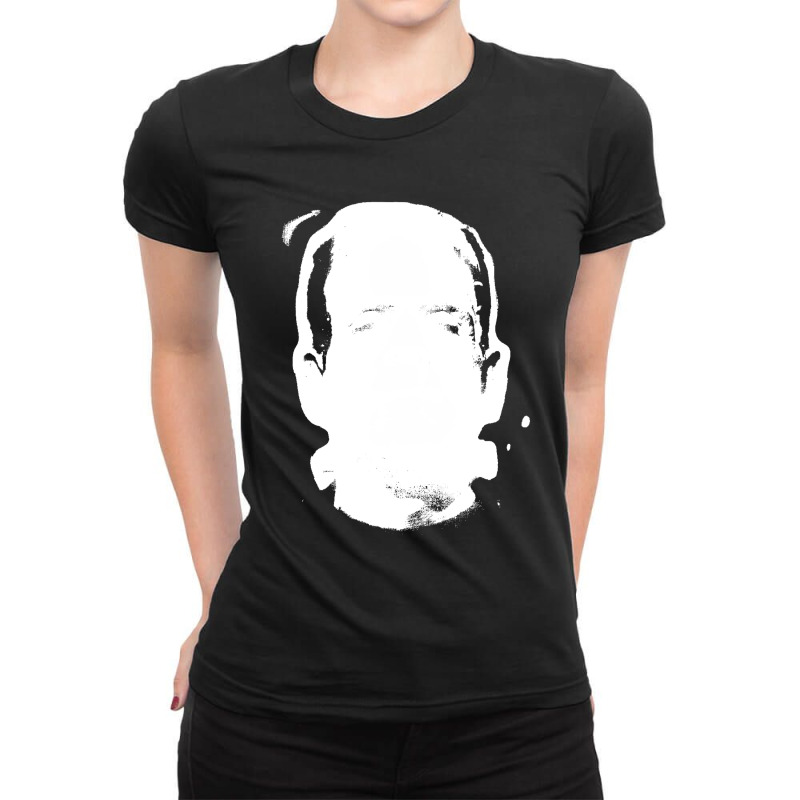 Frankenstein Monster Boris Karloff Face Ladies Fitted T-Shirt by cm-arts | Artistshot