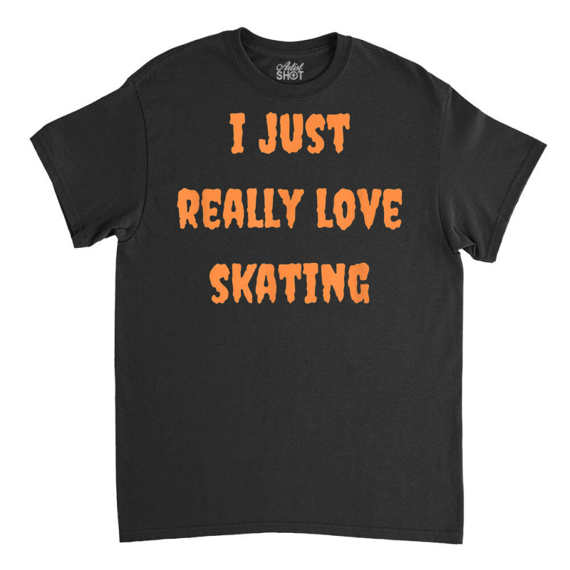 Skating Halloween Spooky Fall Autumn Goth And Gothic Classic T-shirt | Artistshot