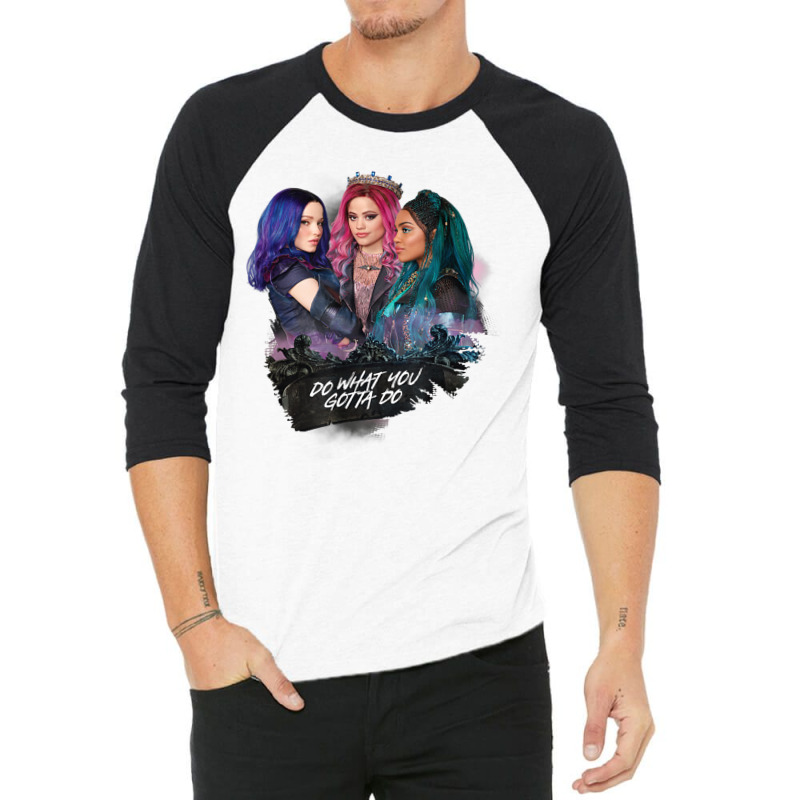 Descendants 3 Mal Uma Audrey Do What You Gotta Do 3/4 Sleeve Shirt