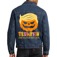 Trumpkin Halloween   Make Halloween Great Again   Funny Men Denim Jacket | Artistshot