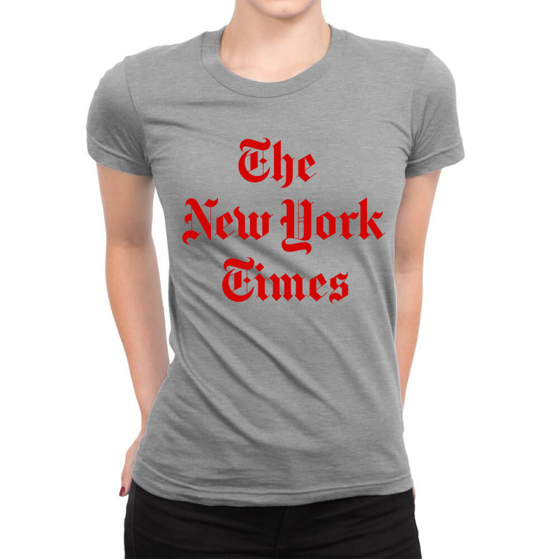 New York Times Ladies Fitted T-Shirt by Melia art | Artistshot