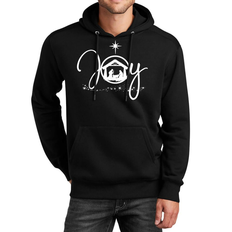 Christian Christmas Joy Jesus Nativity Scene Faith Gift Unisex Hoodie by DorisChristine | Artistshot