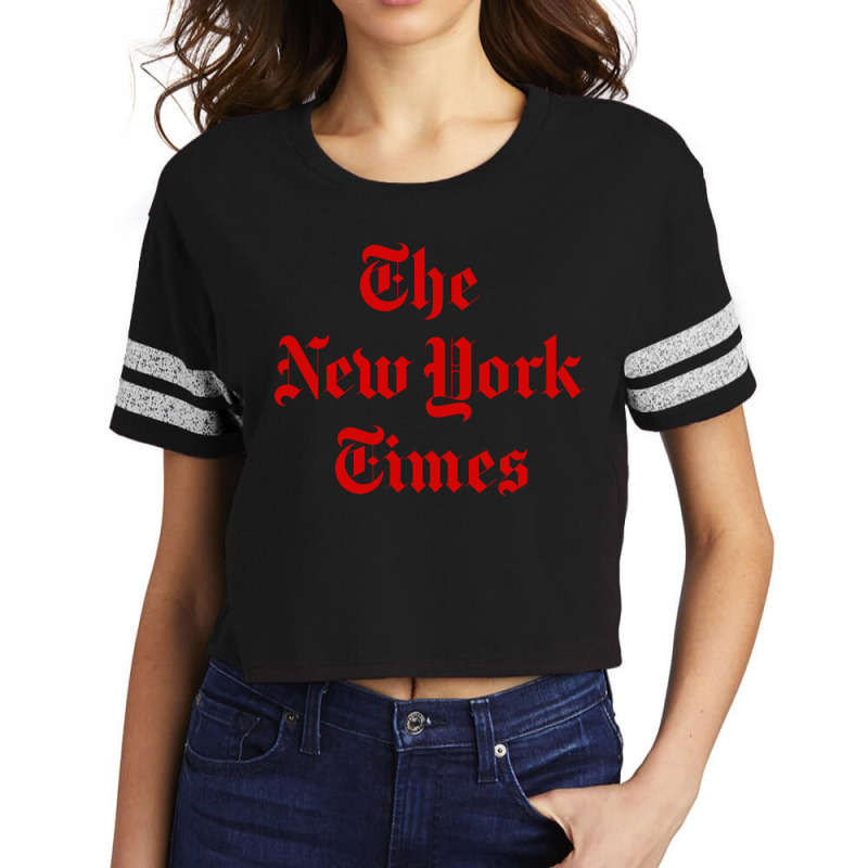 New York Times Scorecard Crop Tee by Melia art | Artistshot