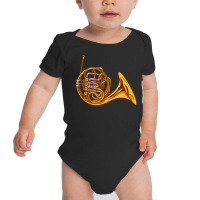 French Horn Instrument Music Baby Bodysuit | Artistshot