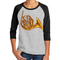 French Horn Instrument Music Youth 3/4 Sleeve | Artistshot