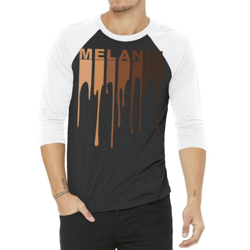 Dripping Melanin Black Pride 3/4 Sleeve Shirt | Artistshot