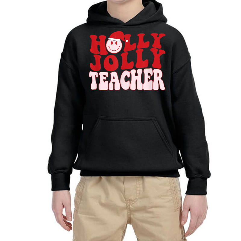 Christmas Teacher Face Smile Teach Xmas Holiday Elementary Youth Hoodie by Fashzilla | Artistshot