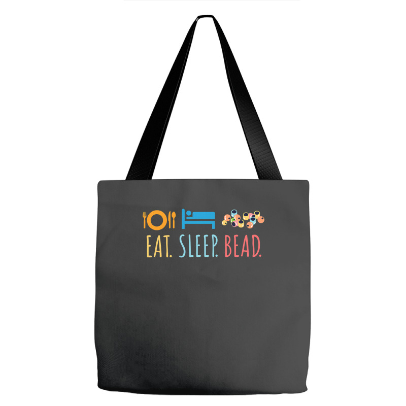 Eat Sleep Bead Beadery Custom Jewelry Maker Beading Gift Tote Bags | Artistshot