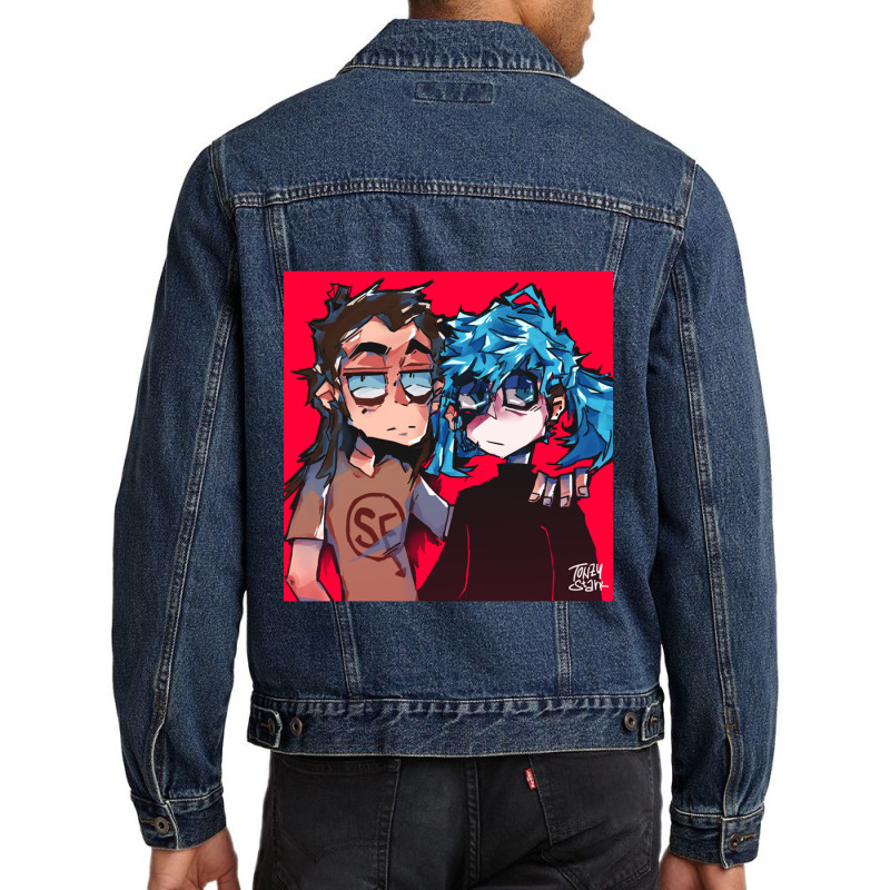 Sally Face Men Denim Jacket by cm-arts | Artistshot