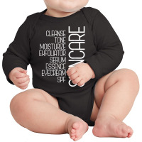 Skincare Terms Skin Lover Skincare Lover Esthetician T Shirt Long Sleeve Baby Bodysuit | Artistshot