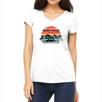 Amity Island Welcomes You Enjoy The Sand Surf And Fun Women's V-neck T-shirt | Artistshot