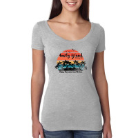 Amity Island Welcomes You Enjoy The Sand Surf And Fun Women's Triblend Scoop T-shirt | Artistshot