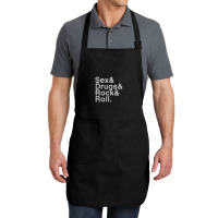 Sex Drugs And Rock And Roll Full-length Apron | Artistshot