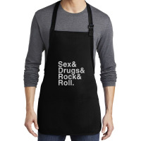 Sex Drugs And Rock And Roll Medium-length Apron | Artistshot