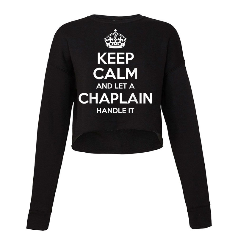 Chaplain Gift Funny Job Title Profession Birthday Work Idea Cropped Sweater by DorisChristine | Artistshot