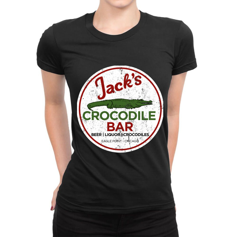 Jacks Crocodile Bar Ladies Fitted T-Shirt by AARONROLLER | Artistshot