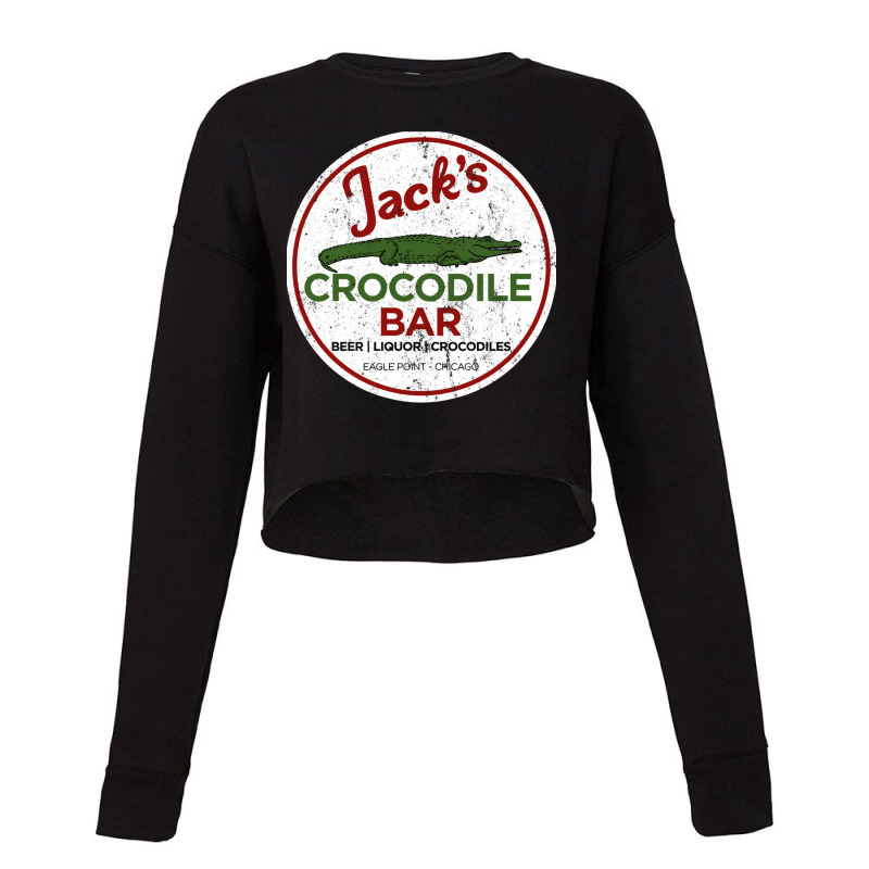 Jacks Crocodile Bar Cropped Sweater by AARONROLLER | Artistshot