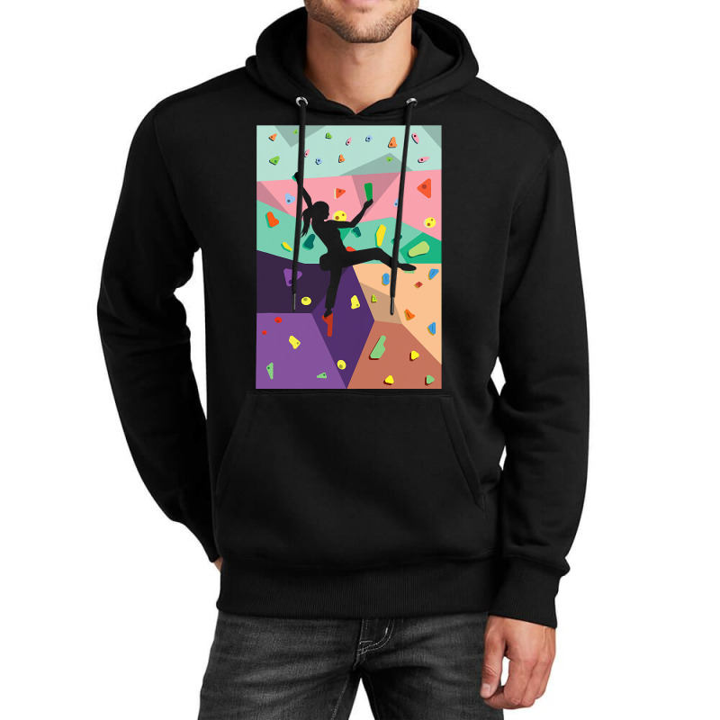 Wall Climbing Indoor Rock Climbers Action Sports Alpinism Unisex Hoodie | Artistshot