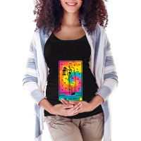 Tarot Card Reading Occult Dark Magic Witchcraft Shaman Maternity Scoop Neck T-shirt | Artistshot