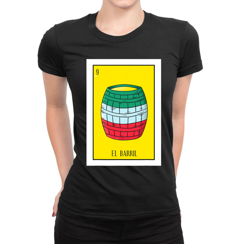 El Barril Lottery Gift The Barrell Card Mexican Lottery Ladies Fitted T-Shirt by CUSER3772 | Artistshot