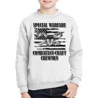 Us Naval Swcc (back Design) Pullover Hoodie Youth Sweatshirt | Artistshot