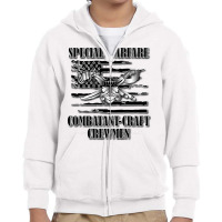 Us Naval Swcc (back Design) Pullover Hoodie Youth Zipper Hoodie | Artistshot