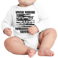 Us Naval Swcc (back Design) Pullover Hoodie Long Sleeve Baby Bodysuit | Artistshot