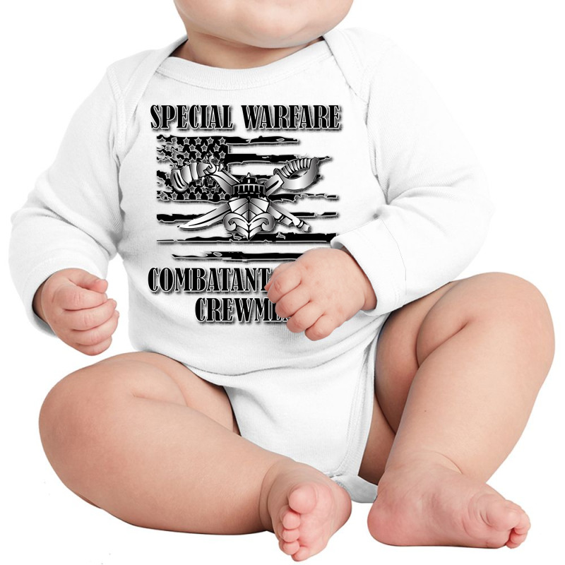 Us Naval Swcc (back Design) Pullover Hoodie Long Sleeve Baby Bodysuit by raedobawov | Artistshot