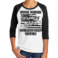 Us Naval Swcc (back Design) Pullover Hoodie Youth 3/4 Sleeve | Artistshot