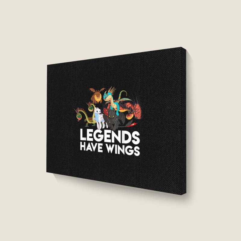 How To Train Your Dragons 3 Hidden World Legends Have Wings Landscape Canvas Print | Artistshot