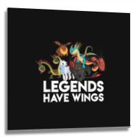 How To Train Your Dragons 3 Hidden World Legends Have Wings Metal Print Square | Artistshot