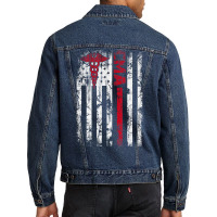 Cma Certified Medical Assistant Usa Flag Nurse Medical Gift Men Denim Jacket | Artistshot