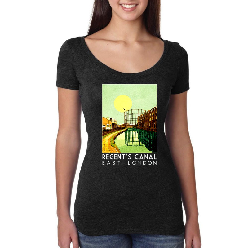 Regents Canal, Regents, Canal, Regents Canals, Regents Canal Vintage,  Women's Triblend Scoop T-shirt by cm-arts | Artistshot