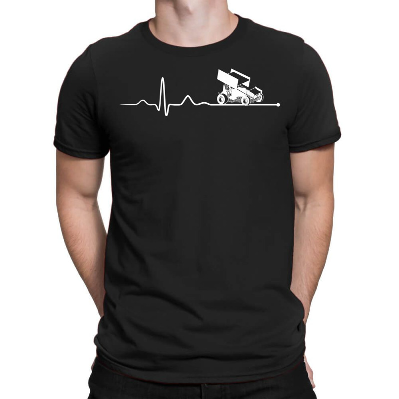 Sprint Car Racing Sprint Car Racing Heartbeat T-shirt | Artistshot