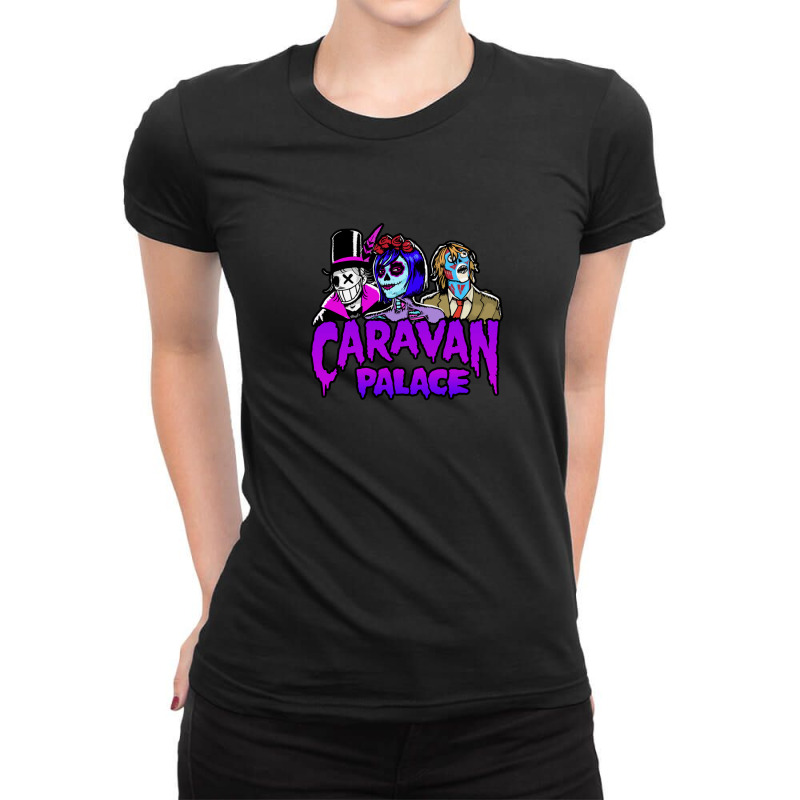 Caravan Palace Merch 1 Ladies Fitted T-Shirt by JeffereyGrimes | Artistshot