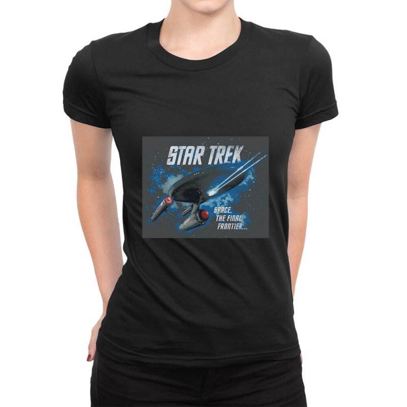 The Final Frontier Ladies Fitted T-Shirt by afraid.of.dominique | Artistshot