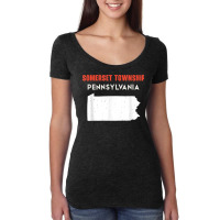 Somerset Township Pennsylvania Usa State America Travel Women's Triblend Scoop T-shirt | Artistshot