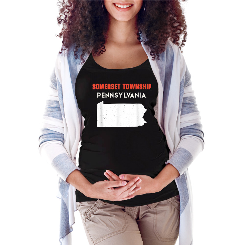 Somerset Township Pennsylvania Usa State America Travel Maternity Scoop Neck T-shirt by Amenity | Artistshot