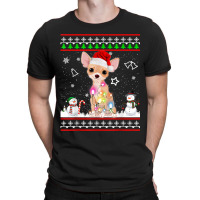 Chihuahua Christmas Dog Light Ugly Sweater T-shirt | Artistshot