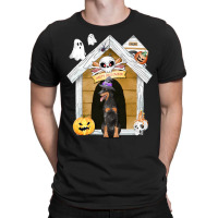 Funny Halloween Dobermann Dog T  Shirt Halloween Dobermann Dog Witch H T-shirt | Artistshot