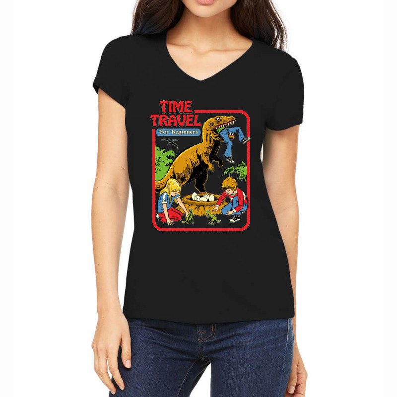 Time Travel For Beginners Classic Women's V-Neck T-Shirt by CesarEmmanuelNavarrete | Artistshot